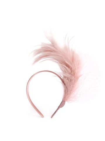 Fascinátor Lethe - světlerůžový