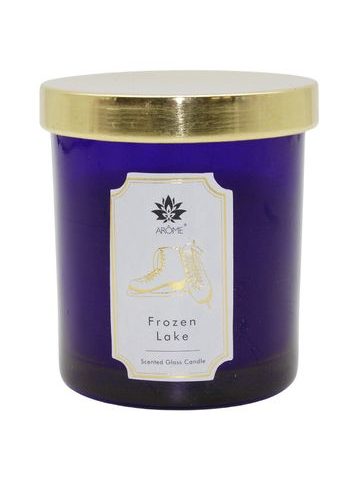 ARÔME Svíčka 125 g, v barevném skle, s víčkem, Frozen Lake