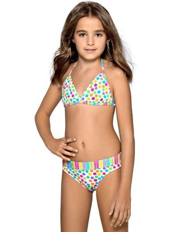 Dívčí plavky Viky puntíkované