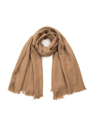 Jednoduchý dámský šál - béžový