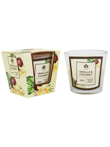 ARÔME Svíčka 120 g, ve skle, Vanilla & Coconut
