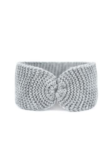 Měkká slušivá čelenka šedá