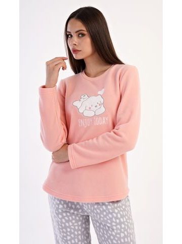 Dámské pyžamo dlouhé Lední medvěd - tmavě modrá