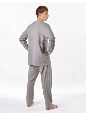 Pánské saténové pyžamo Adam vínové