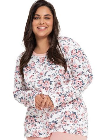 Dámské domácí šaty s tříčtvrtečním rukávem Barbara - tmavě modrá