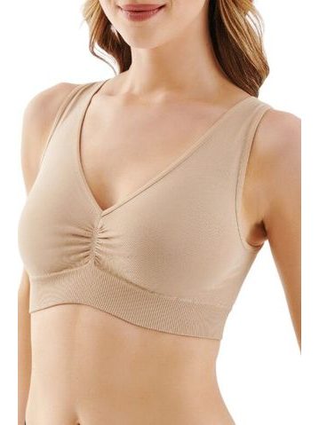 Bezešvá podprsenka Top Shape béžová