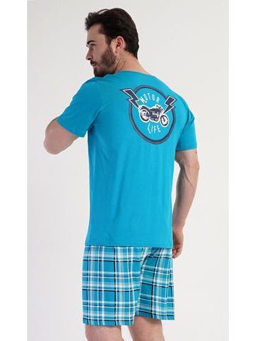 Pánské pyžamo šortky Honolua bay - azurová