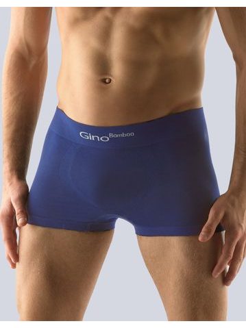 GINA pánské boxerky s kratší nohavičkou, kratší nohavička, bezešvé, jednobarevné Bamboo PureLine 53004P - lékořice