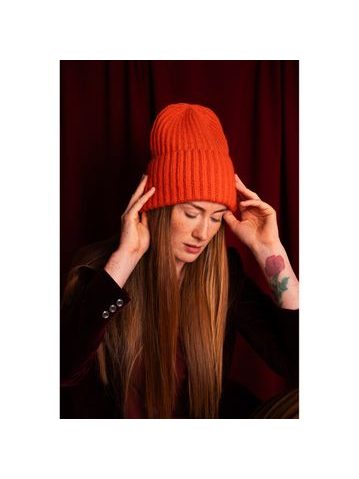 Oranžový šátek do vlasů pin-up bandana