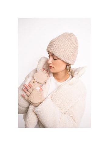 Čelenka s dřevěnými knoflíky krémová