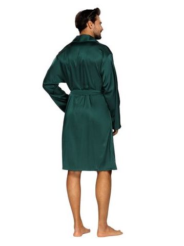 Pánský dlouhý hřejivý župan se šálovým límcem LILLY a JACK EXTRA tmavě modrá