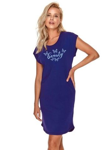 Dámská košilka Dagmar modrá s motýly