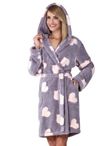 Dámský župan Kola se srdíčky