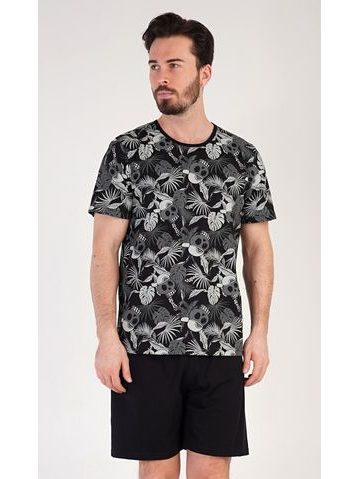 Pánské pyžamo šortky Albert - černá