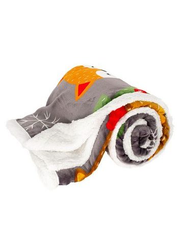 Deka 150 x 200 cm, s beránkem, mikroflanel, 460 GSM