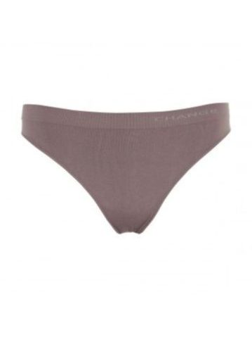 Bezešvá bavlněná tanga CHANGE Seamless Walnut