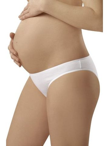 Těhotenské kalhotky Mama mini bílé