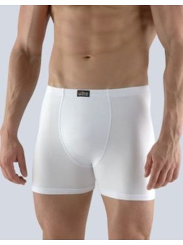 Pánské boxerky s delší nohavičkou, šité, 74116P - bílá