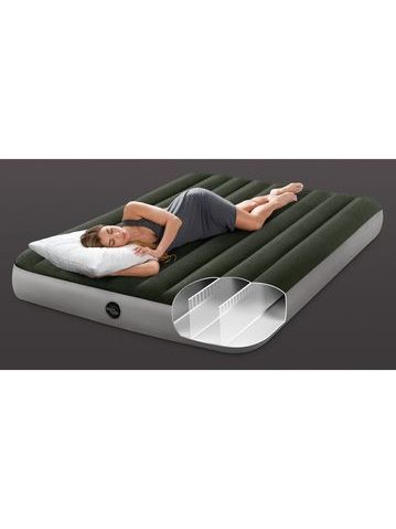 INTEX Nafukovací QUEEN DURA-BEAM matrace s USB150 152 x 203 x 30 cm