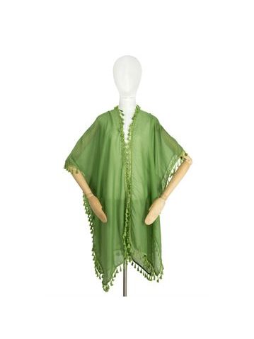 Pončo - zelená