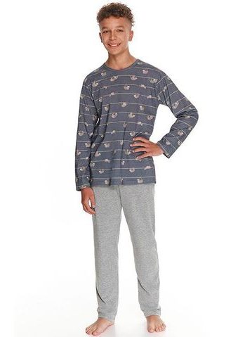 Pyžamo pro kluky Harry šedé pruhy