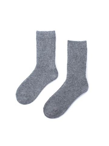 Vánoční ponožky se sobem červené