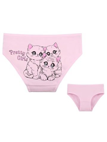 Dětské kalhotky Kočička - světle růžová