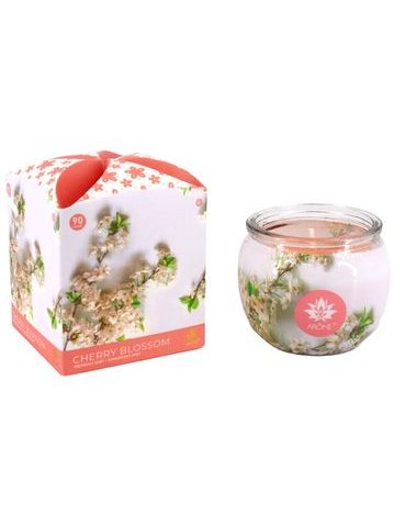 ARÔME Svíčka 90 g, ve skle a flower boxu, Cherry Blossom