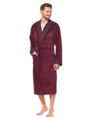 Pánský župan Royal vínový