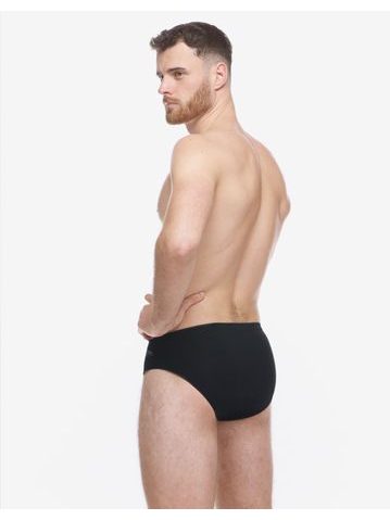 Pánské slipy s úzkým bokem, úzký bok, bezešvé, jednobarevné Eco Bamboo 50004P - šedá bílá