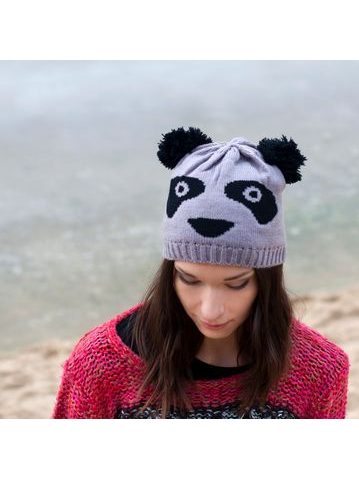 Zimní čepice s norským vzorem růžová