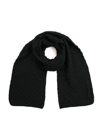 Klasická zimní šála s jednoduchou formou - černá