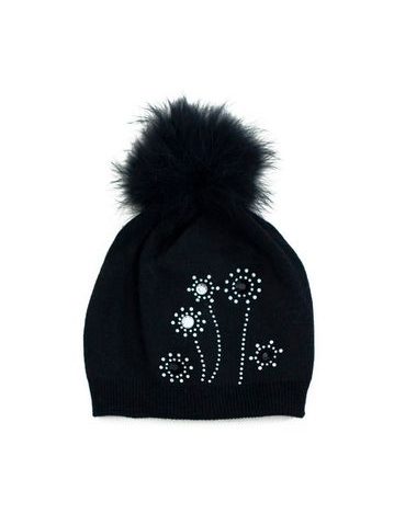 Módní čepice černá