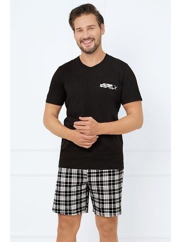 Pánské pyžamo Klark černé