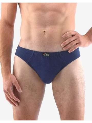 Pánské slipy s úzkým bokem, úzký bok, šité, jednobarevné 70047P - lékořice