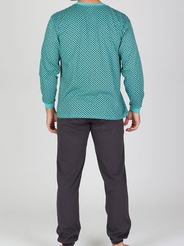 Pánské saténové pyžamo Adam vínové