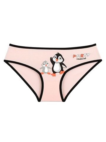 Dětské kalhotky Tučňáci na párty - růžová