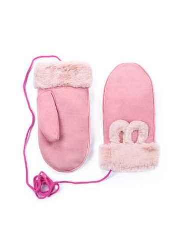 Rukavice Winter bunny růžové