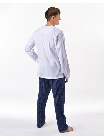 Pánské saténové pyžamo Adam vínové