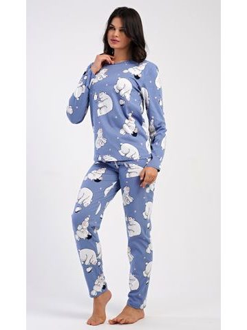 Košilka noční dámská krátký rukáv 19130P - petrolejová dunaj