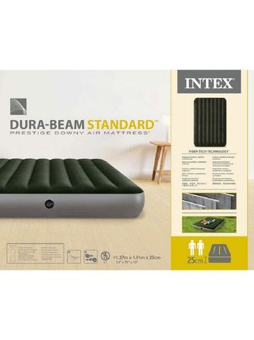 INTEX Nafukovací QUEEN DURA-BEAM matrace s USB150 152 x 203 x 30 cm