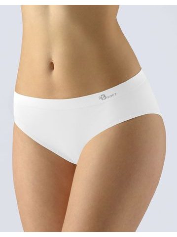 GINA dámské kalhotky klasické, širší bok, bezešvé, Bamboo Soft 00047P - bílá