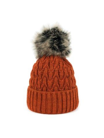 Čepice Zimní ráno, rezavá