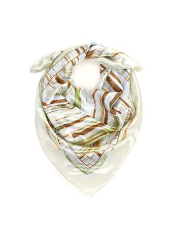 Elegantní šátek - zelenožlutý