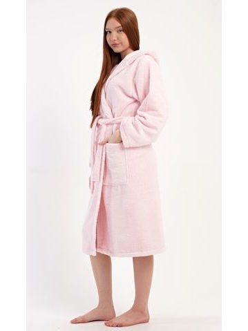 Dámský dlouhý savý župan se šálovým límcem TAMPA růžová