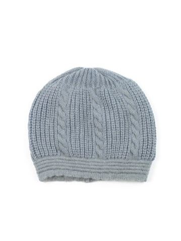 Zimní angorská čepice Nancy šedá