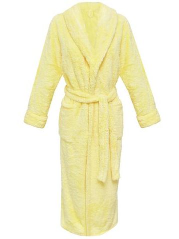 Dámský župan krátký s kapucí Citron - žlutá