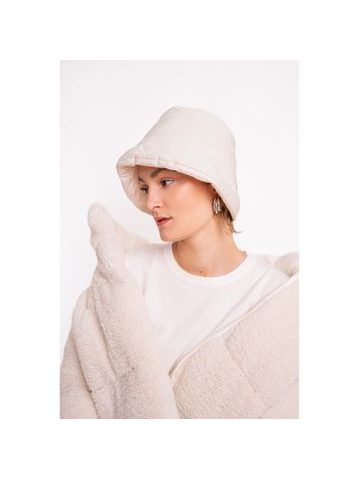 Bavlněný béžový kloubouk na léto