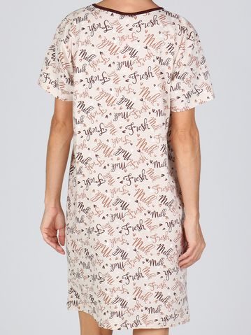 Dámská saténová košilka DKAREN Liwia krémová