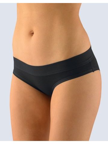 Dámské kalhotky francouzské, šité, bokové, jednobarevné 14112P - černá